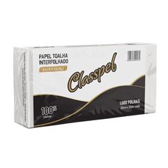 PAPEL TOALHA INTERFOLHADO 2 DOBRAS 100% 20X21 FS C/1000 18GR CLASSPEL PRO