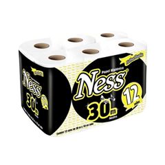 PAPEL HIGIÊNICO FOLHA DUPLA NESS C/12RL 30MT (8X12)COMP