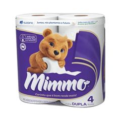 PAPEL HIGIÊNICO FOLHA DUPLA MIMMO C/4RL 30MT (16X4)