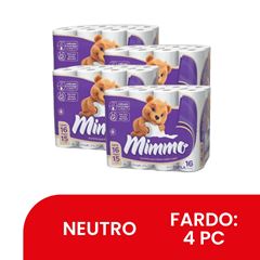 PAPEL HIGIÊNICO FOLHA DUPLA MIMMO C/16RL 30MT (4X16)