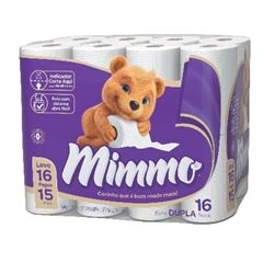 PAPEL HIGIÊNICO FOLHA DUPLA MIMMO C/16RL 30MT (4X16)