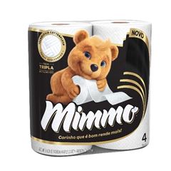 PAPEL HIGIÊNICO FOLHA TRIPLA MIMMO C/4RL 20MT (16X4)