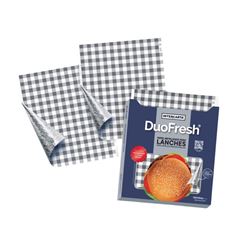 PAPEL TÉRMICO LANCHE 33X37 XADREZ DUOFRESH C/500