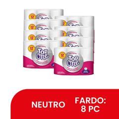 PAPEL HIGIÊNICO FOLHA DUPLA TOP ONE C/12RL 20MT (8X12) COMP