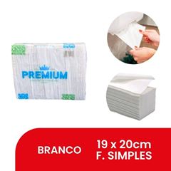 PAPEL TOALHA INTERFOLHADO 2 DOBRAS BRANCO 19X20 FOLHA SIMPLES PREMIUM #