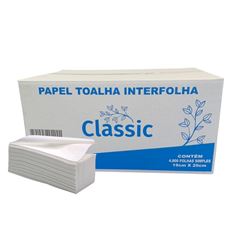 PAPEL TOALHA INTERFOLHADO 2 DOBRAS 100% 19X20 FS C/4800 CLASSIC #