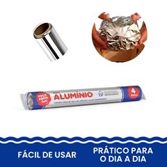 ROLO ALUMÍNIO 30CMX4MTS FAÇA FÁCIL FUN C/1