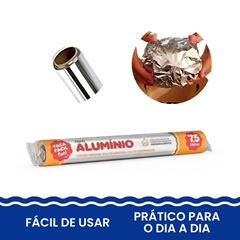 ROLO ALUMÍNIO 30CMX7,5MTS FAÇA FÁCIL FUN C/1