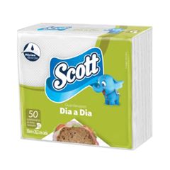 GUARDANAPO 30X26,2 FOLHA SIMPLES SCOTT DAD C/50