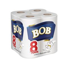 PAPEL HIGIÊNICO FOLHA SIMPLES BOB C/8RL 30MT (8X8)