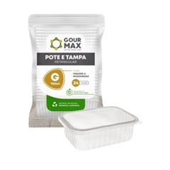 POTE 750ML TRANSLÚCIDO IDM RETANGULAR C/24 KIT FREEZER/MICRO
