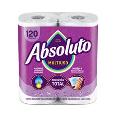 PAPEL TOALHA ABSOLUTO C/2 120 FOLHAS (12X2)