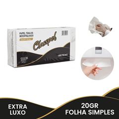 PAPEL TOALHA INTERFOLHADO 2 DOBRAS 2D 100% 22,5X21 FS C/1000 CLASSPEL PRO