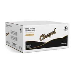 PAPEL TOALHA INTERFOLHADO 2 DOBRAS100% 20X21 FS C/4800 CLASSPEL PRO