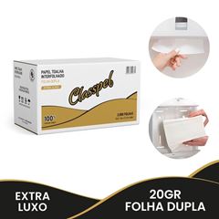 PAPEL TOALHA INTERFOLHADO 2 DOBRAS 2D 100% 22,5X21 FD C/2000 CLASSPEL PRO