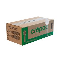COLHER SOBREMESA CROPAC C/1000 CRISTAL