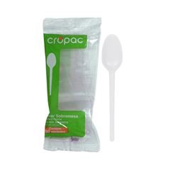COLHER SOBREMESA CROPAC C/50 CRISTAL