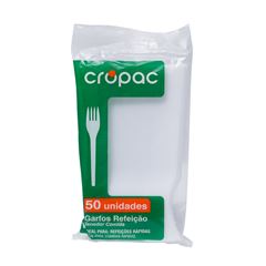 GARFO REFEIÇÃO CROPAC C/50 BRANCA