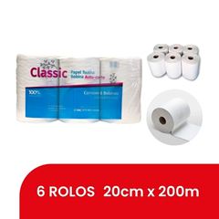 TOALHA BOBINA 6X20X200 100% AUTO CORTE CLASSIC 26GR#
