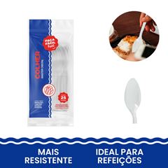 COLHER MASTER FAÇA FÁCIL FUN C/25 CRISTAL
