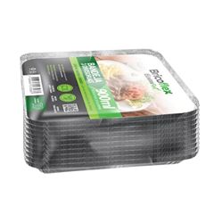 BANDEJA ALUMÍNIO 3 DIVISÓRIAS BRICOFLEX 900ML C/100