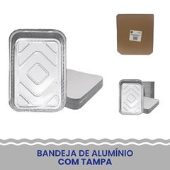 BANDEJA ALUMÍNIO 1900ML C/100 FAÇA FÁCIL PRO