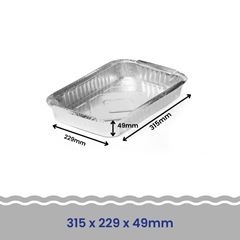 BANDEJA ALUMÍNIO 1900ML C/100 FAÇA FÁCIL PRO