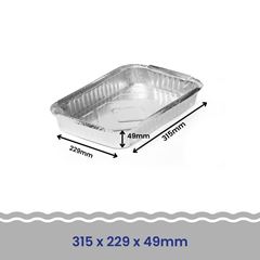BANDEJA ALUMÍNIO 1900ML C/100 FAÇA FÁCIL PRO