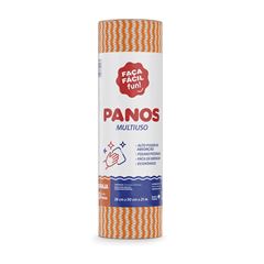 PANO MULTIUSO 25MTS FAÇA FÁCIL FUN LARANJA