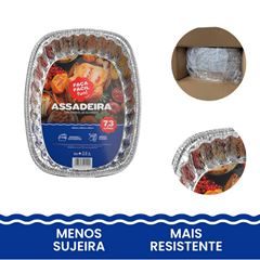 ASSADEIRA ALUMÍNIO OVAL 7300ML FAÇA FÁCIL FUN C/1