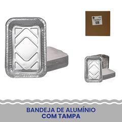 BANDEJA ALUMÍNIO 750ML C/100 FAÇA FÁCIL PRO