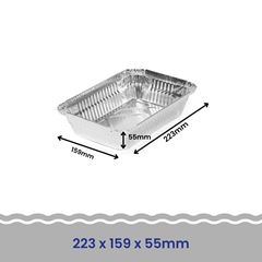 BANDEJA ALUMÍNIO 1000ML C/100 FAÇA FÁCIL PRO