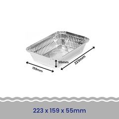 BANDEJA ALUMÍNIO 1000ML C/100 FAÇA FÁCIL PRO