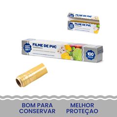FILME PVC 28CMX100MT FAÇA FÁCIL PRO C/SERRILHA