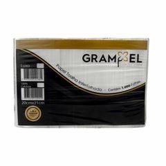 PAPEL TOALHA INTERFOLHADO 2 DOBRAS EX LUXO 20X21 FS C/1000 GRAMPEL
