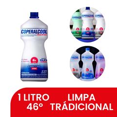 ÁLCOOL LIQ 1L 46° COPERALCOOL CLÁSSICO
