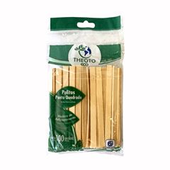 PALITO SORVETE 12CM C/100 THEOTO QUADRADO