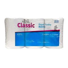 TOALHA BOBINA 6X20X200 100% CLASSIC 20GR#