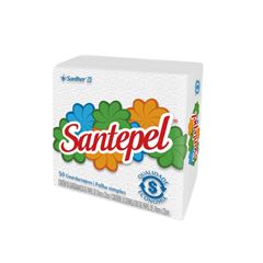 GUARDANAPO 22X24 FOLHA SIMPLES SANTEPEL C/50 GST23