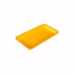 BANDEJA ISOPOR 03 RASA COPOBRAS C/400 AMARELA PREM 23,5X18X1