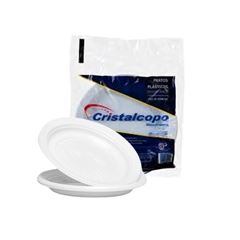 PRATO 21 CRISTAL BRANCO C/10