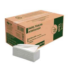 PAPEL TOALHA INTERFOLHADO 2 DOBRAS 2D 100% 22,5X20,5 FD C/2000 INDAIAL