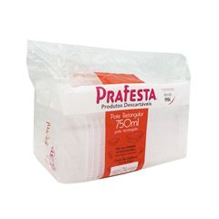 POTE 750ML PRAFESTA TRANSLÚCIDO RETANGULAR C/24 FREEZER/MICRO