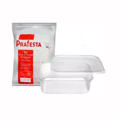 POTE 1000ML PRAFESTA TRANSLÚCIDO RETGULAR C/24 FREEZER/MICRO