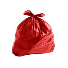 SACO LIXO 100L 75X90X0,05 VERMELHO C/100