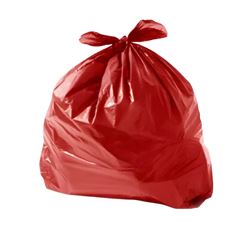 SACO LIXO 200L 90X1,20X0,05 VERMELHO C/100