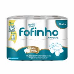 PAPEL HIGIÊNICO FOLHA DUPLA FOFINHO C/12RL 30MT (8X12)