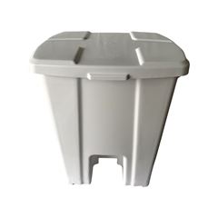 CESTO LIXO 30L JSN QUADRADO C/PD BRANCO P30B/S4