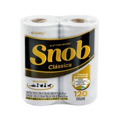 PAPEL TOALHA SNOB C/2 120 FOLHAS BRANCA TNB120