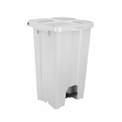 CESTO LIXO 60L JSN QUADRADO C/PD BRANCO